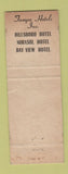 Matchbook Cover - Hotel Hillsboro Tampa FL