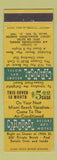 Matchbook Cover - Carousel Resort Motel Miami Beach FL