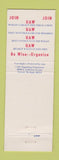 Matchbook Cover - UAW United Auto Workers Union Detroit MI