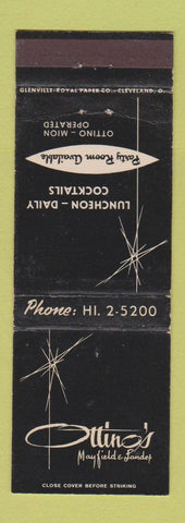 Matchbook Cover - Ottino's Restaurant Mayfield Heights OH