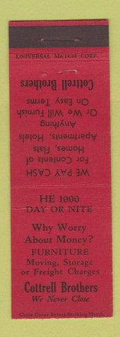 Matchbook Cover - Cottrell Bros San Francisco CA pawn?