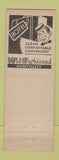 Matchbook Cover - Aurora Hotel Aurora NE low phone # WORN