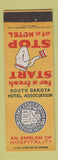 Matchbook Cover - South Dakota Hotel Association SD