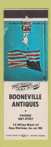 Matchbook Cover - Booneville Antiques Des Moines IA