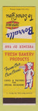 Matchbook Cover - Borralls Bakery Products Grocery Super Valu