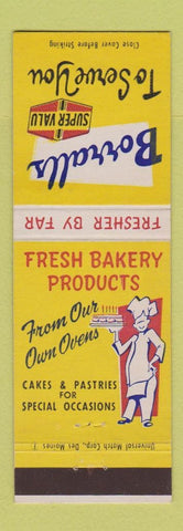 Matchbook Cover - Borralls Bakery Products Grocery Super Valu
