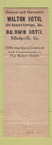 Matchbook Cover - Stiles Hotels Tallahassee Panama City Mariann FL