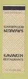 Matchbook Cover - Savarin Restaurants