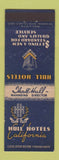 Matchbook Cover - Hull Hotels CA California Hollywood Los Angeles Sacramento CA