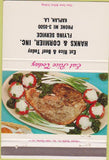 Matchbook Cover - Hanks Cormier Flying Kaplan LA rice 40 Strike