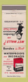 Matchbook Cover - Bondex Waterproof Cement Paint St Louis MO Reardon
