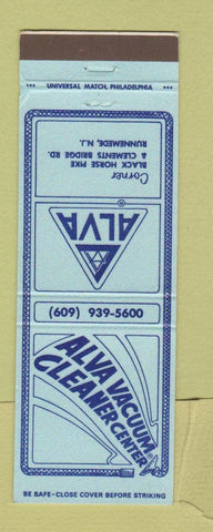 Matchbook Cover - Alva Vacuum Cleaner Center Runnemede NJ WEAR