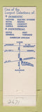 Matchbook Cover - Alva Vacuum Cleaner Center Runnemede NJ WEAR