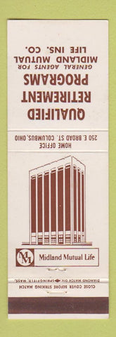 Matchbook Cover - Midland Mutual Life Insurance Allentown PA WEAR