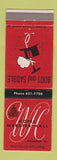 Matchbook Cover - Hotel Webster Hall Pittsburgh PA