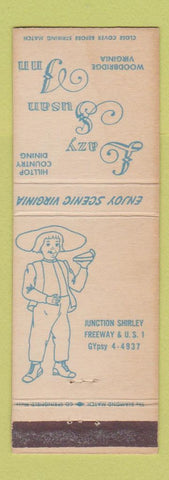 Matchbook Cover - Lazy Susan Inn Woodbridge VA