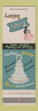 Matchbook Cover - Todd's Bakery Wedding Cake St Louis MO WEAR