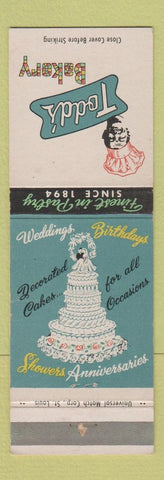 Matchbook Cover - Todd's Bakery Wedding Cake St Louis MO WEAR
