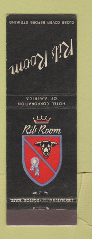 Matchbook Cover - Rib Room Hotel Corp of America