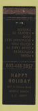Matchbook Cover - Happy Holiday Motel Myrtle Beach SC WEAR