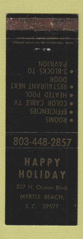 Matchbook Cover - Happy Holiday Motel Myrtle Beach SC WEAR