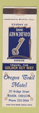 Matchbook Cover - Oregon Trail Motel Baker OR WEAR