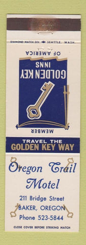 Matchbook Cover - Oregon Trail Motel Baker OR WEAR