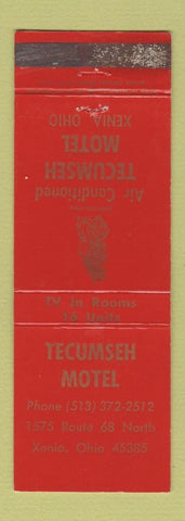 Matchbook Cover - Tecumseh Motel Xenia OH WEAR