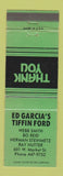 Matchbook Cover - Ed Garcia's Tiffin Ford