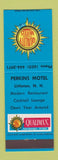 Matchbook Cover - Perkins Motel Littleton NH Quality Motels