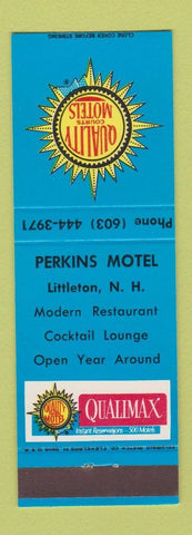 Matchbook Cover - Perkins Motel Littleton NH Quality Motels