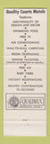 Matchbook Cover - Perkins Motel Littleton NH Quality Motels