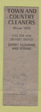 Matchbook Cover - Town and Country Cleaners Bethesda MD