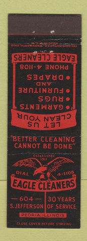 Matchbook Cover - Eagle Cleaners Peoria IL