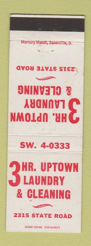Matchbook Cover - 3 Hr Uptown Laundry