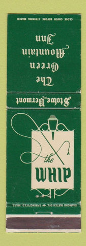 Matchbook Cover - The Whip Green Mountain Inn Stowe VT WEAR