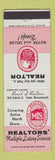 Matchbook Cover - Real Estate Realtor Boston? WEAR
