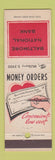 Matchbook Cover - Baltimore National Bank MD Money Orders