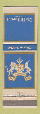Matchbook Cover - The Hillcrest Toledo OH