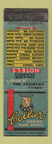 Matchbook Cover - Collier Hotels FL WEAR