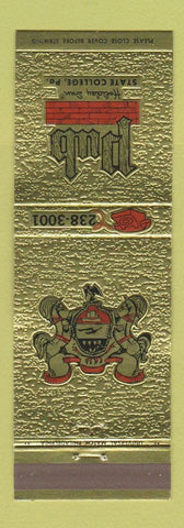 Matchbook Cover - Pub State College PA Holiday Inn