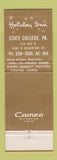 Matchbook Cover - Pub State College PA Holiday Inn
