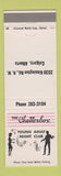 Matchbook Cover - The Chatterbox Young Adult Night Club Calgary AB