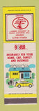 Matchbook Cover - USF&G Insurance Peoples Realty Lawrence County