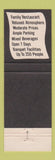 Matchbook Cover - Holiday House Restaurant Dumfries VA