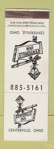 Matchbook Cover - Centerville Inn OH WEAR