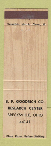 Matchbook Cover - BF Goodrich Research Center Brecksville OH WEAR