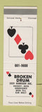 Matchbook Cover - Broken Drum Cincinnati? OH