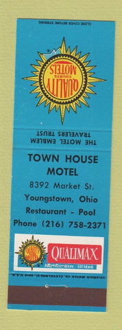 Matchbook Cover - Town House Motel Youngstown OH Quality Motels