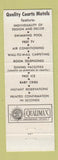 Matchbook Cover - Town House Motel Youngstown OH Quality Motels
